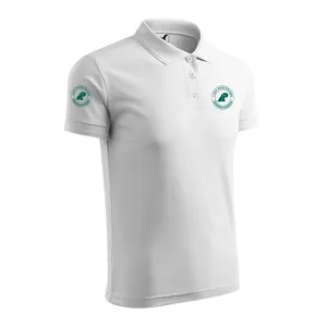 koszulka męska Polo z haftem  biała
