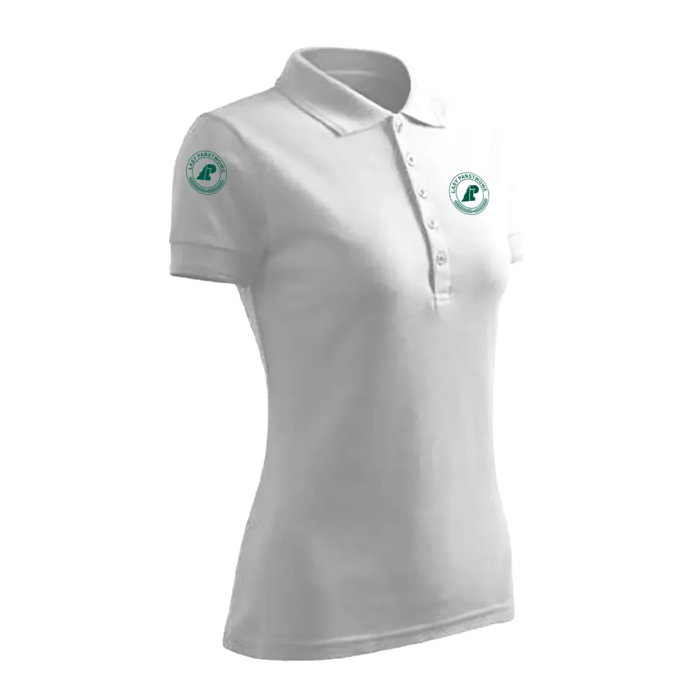 koszulka damska Polo z haftem biała