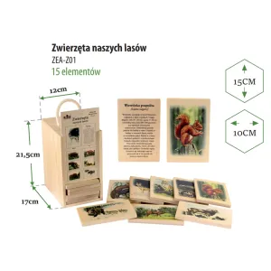 Zestaw edukacyjny ABC - ZWIERZĘTA NASZYCH LASÓW