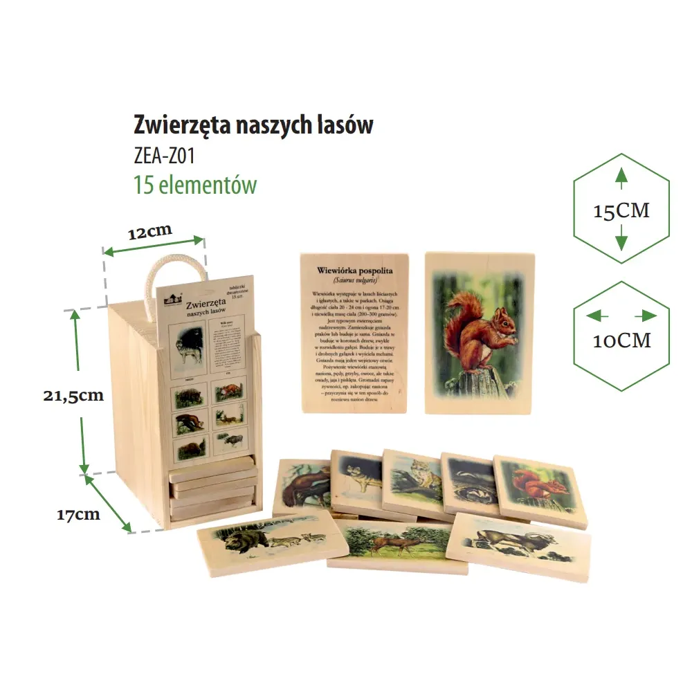 Zestaw edukacyjny ABC - ZWIERZĘTA NASZYCH LASÓW