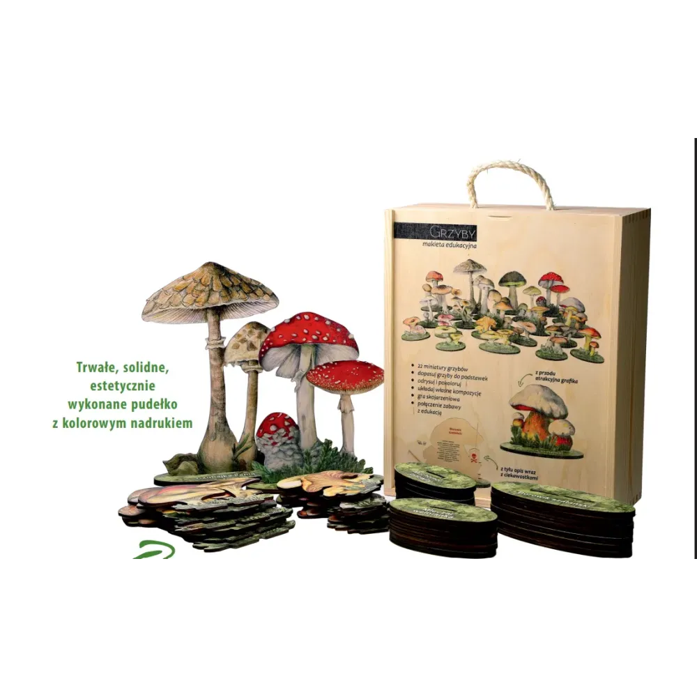 Makiety Drewniane - Grzyby
