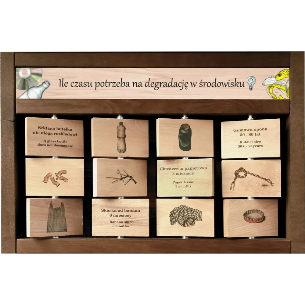 Zestaw interaktywny WEWNĘTRZNY - ILE CZASU POTRZEBA NA DEGRADACJĘ W ŚRODOWISKU?