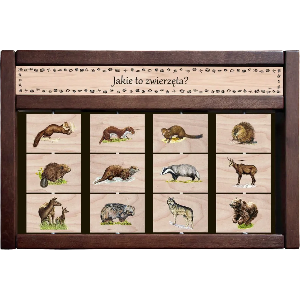Zestaw interaktywny WEWNĘTRZNY - JAKIE TO ZWIERZĘTA?