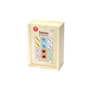 Domino drewniane RYBY MORSKIE