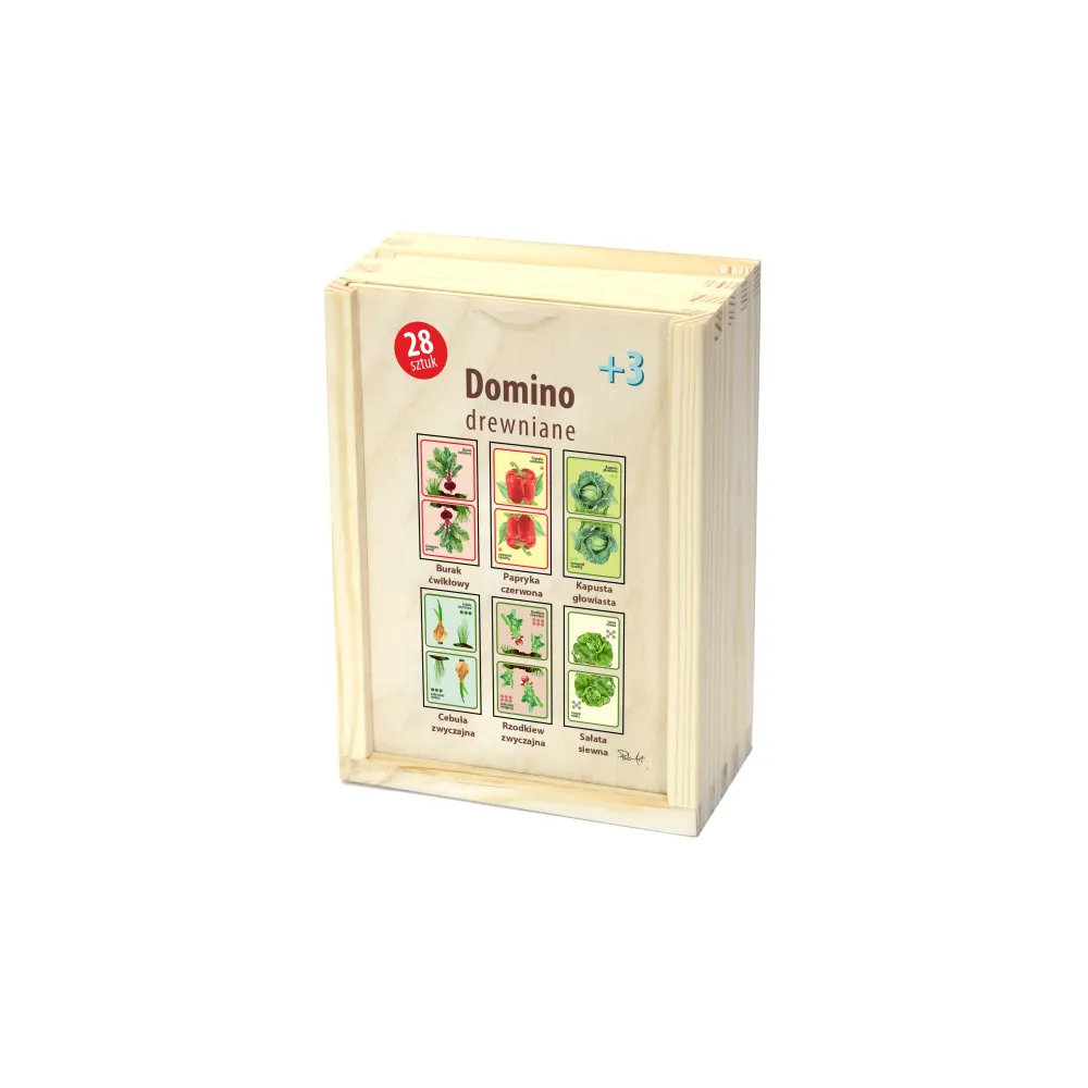 Domino drewniane WARZYWA