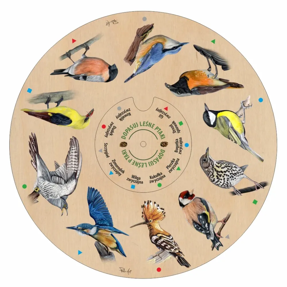 Dopasuj na kole PTAKI