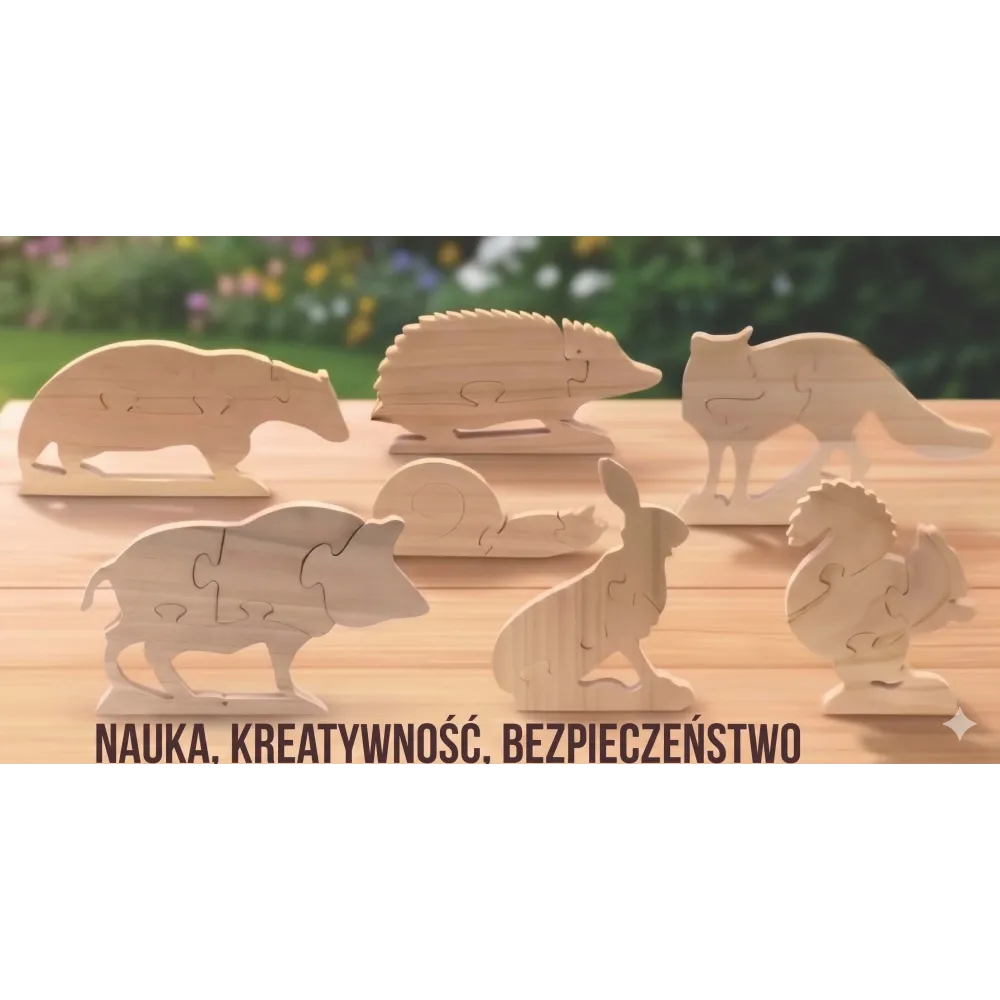 Puzzle przestrzenne BORSUK - Zabawka edukacyjna dla dzieci