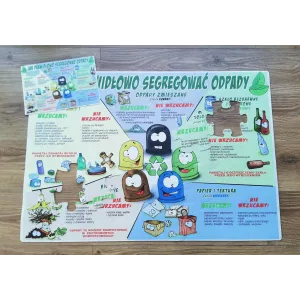 Mega puzzle JAK PRAWIDŁOWO SEGREGOWAĆ ODPADY