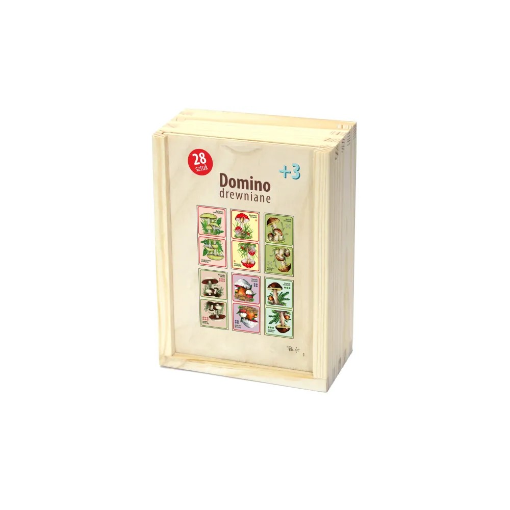 Domino drewniane GRZYBY