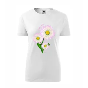 Stylowa Koszulka Bawełniana Damska - Biała z Kwiatowym Wzorem