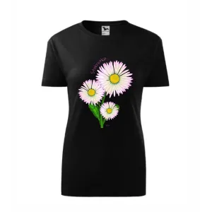 Koszulka Damska Czarna Premium z Kwiatowym Wzorem - Eleganck