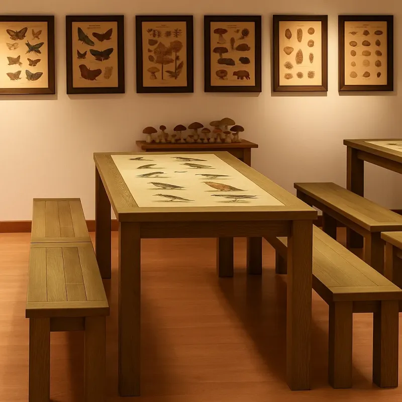 Unikalne dębowe meble edukacyjne dla dzieci